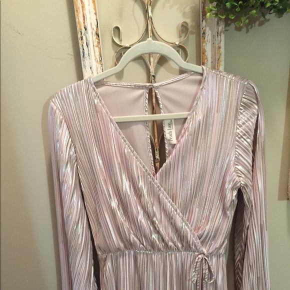 Pink with gold stripes ! Worn once ! - Picture 3 of 4